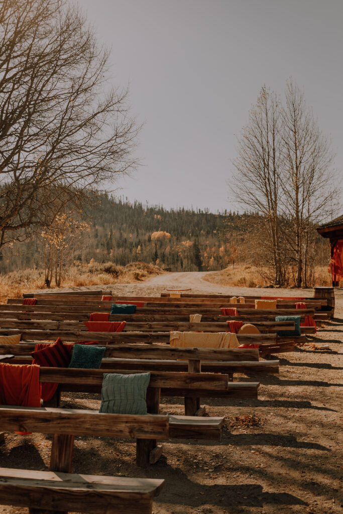 Colorado ceremony site in the fall 